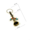 Tibetan Brass Bell Keychain