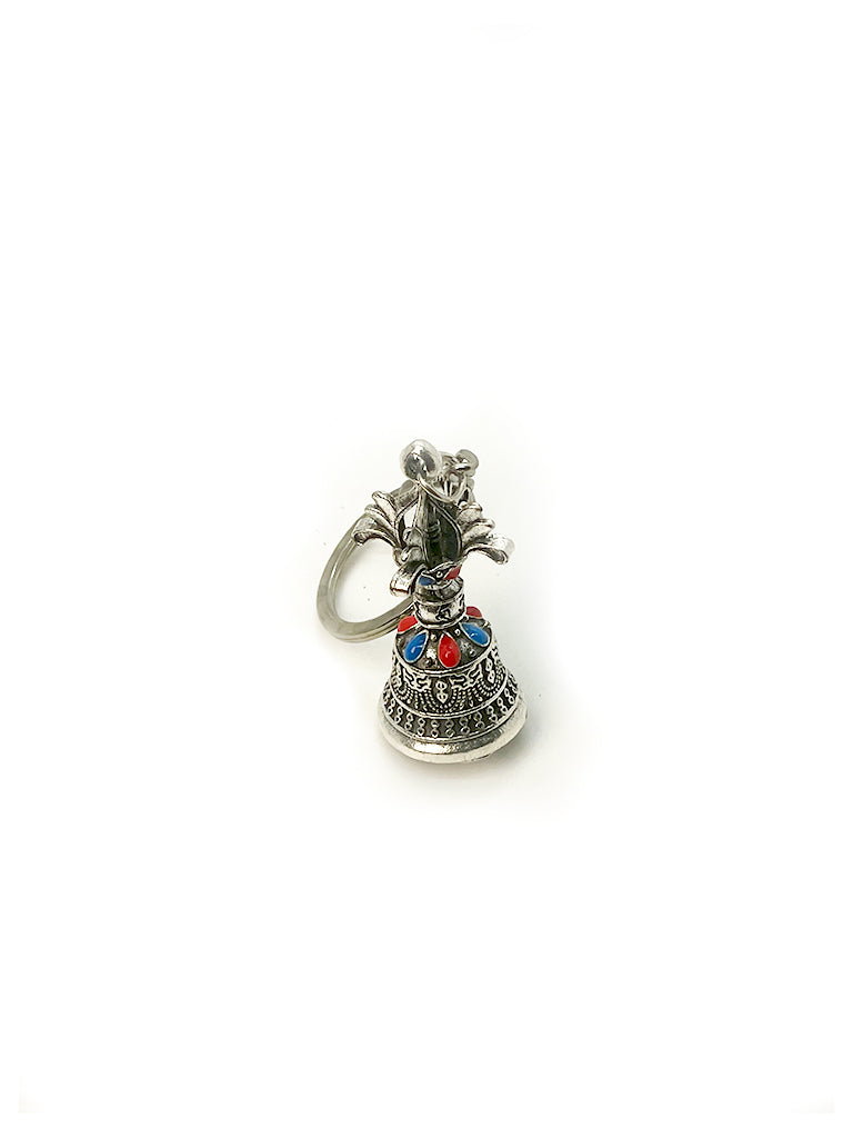 Tibetan Dorje Bell keychain back view