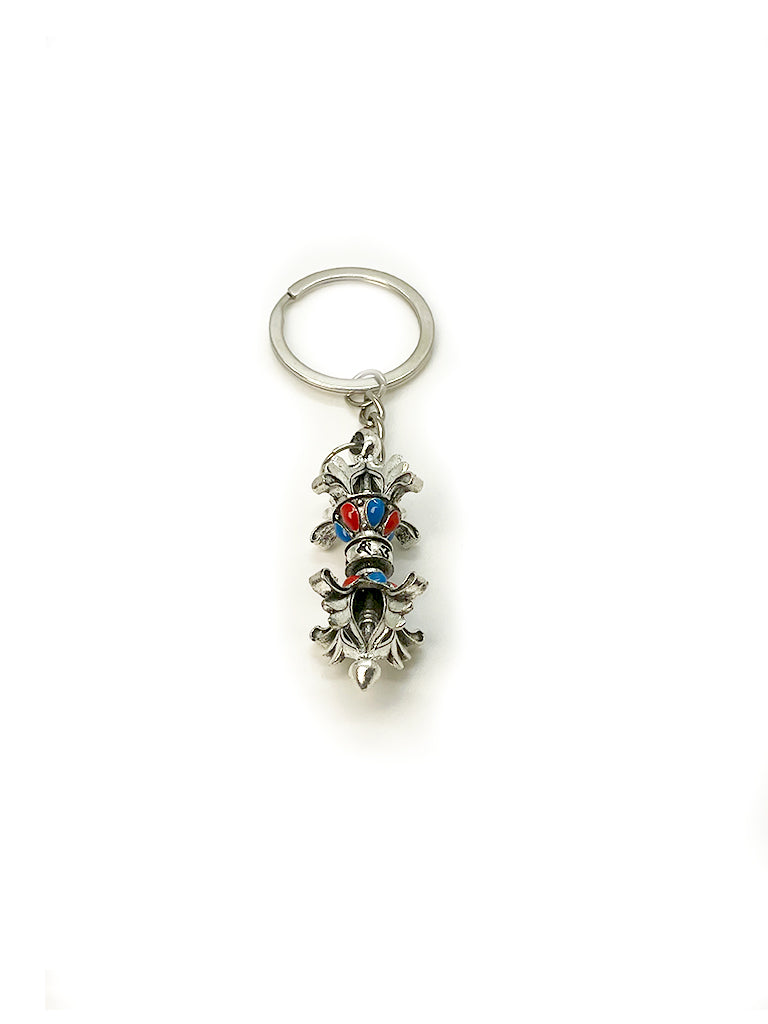 Tibetan Dorje Vajra keychain front view