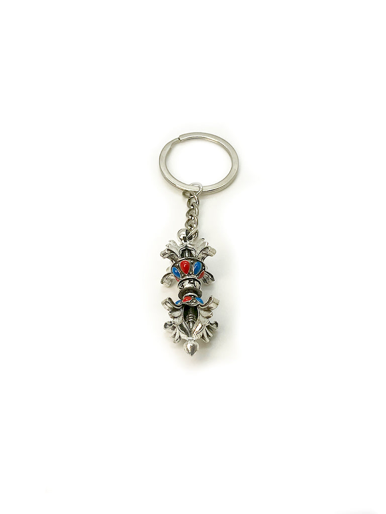 Tibetan Dorje Vajra keychain side view